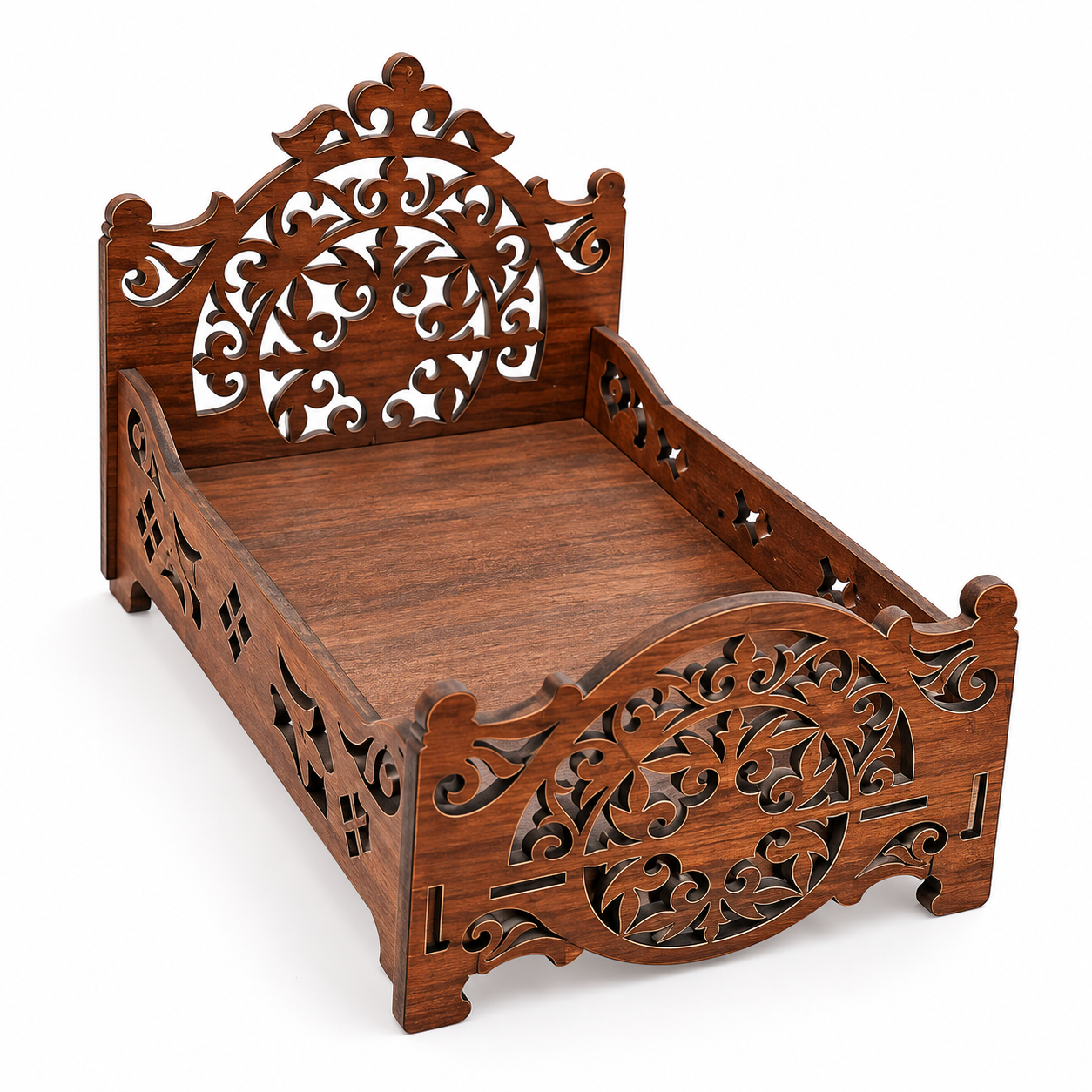 Ladoo Gopal Wooden Bed | Decorative Wooden Singhasan for Laddu Gopal Ji
