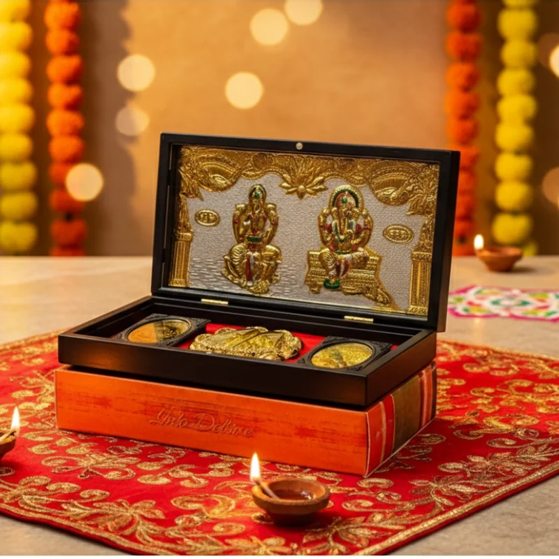 Blessed Lakshmi Ganesh Ji Puja Box for Prosperity